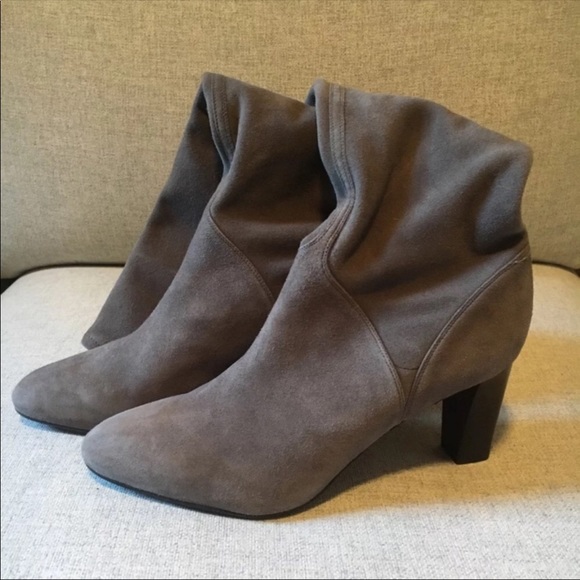 Grey suede Cole Haan x Nike calf boots - Picture 2 of 4